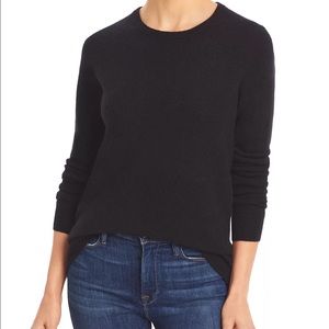 C By Bloomingdale’s Cashmere Black Crewneck Cashmere Sweater